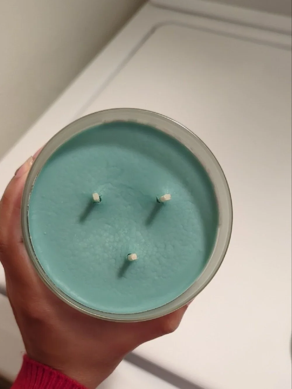 Bath & Body Works Top Shelf Elf Candle — Light Blue with Silver Lid